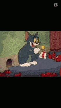 a cartoon of a cat drinking a cup of coffee with a x on the bottom