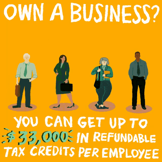 a poster that says ' own a business ' on it