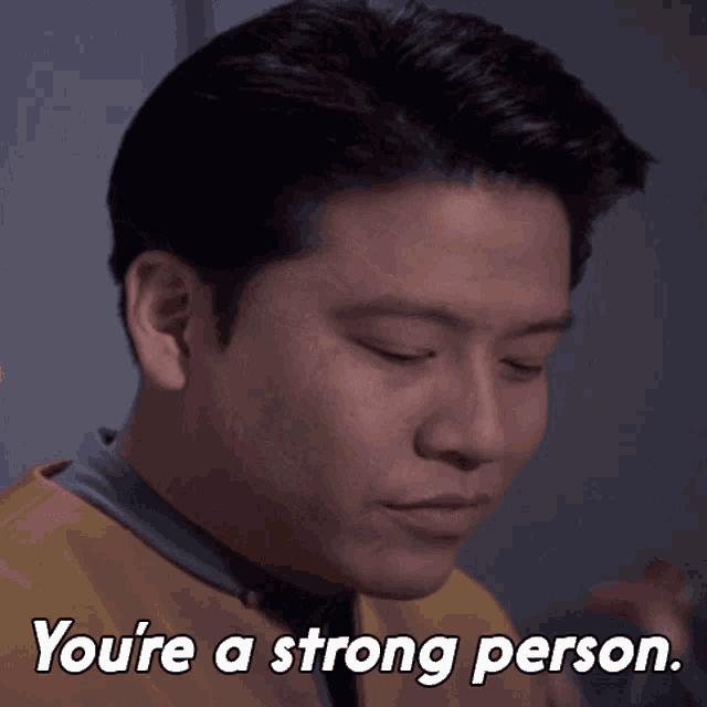 Youre A Strong Person Ensign Harry Kim GIF - Youre A Strong Person Ensign Harry Kim Star Trek GIFs