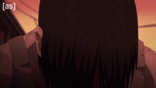 a close up of a person with blood on their face and the words [ as ] above them