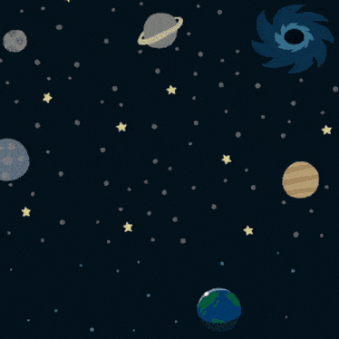 a cartoon of a girl laying on the moon holding a flag