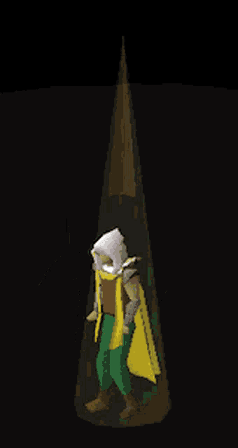 a pixel art of a person with wings and a shield