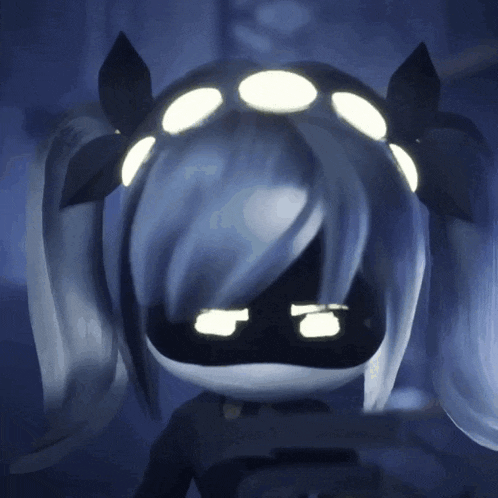a close up of a cartoon character with a mask on