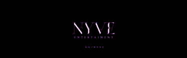 nyve entertainment logo with a woman in a purple background