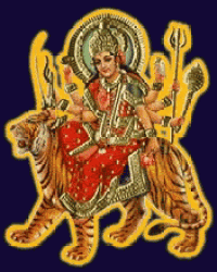 a painting of a woman sitting on a tiger
