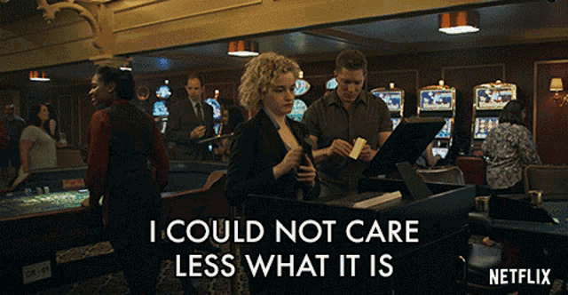 I Could Not Care Less What It Is Julia Garner GIF - I Could Not Care Less What It Is Julia Garner Ruth Langmore GIFs