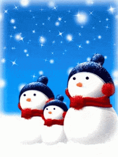 Happy New Year Snowman GIF - Happy New Year Snowman Snowing GIFs