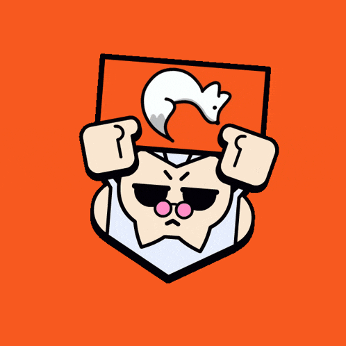 a cartoon drawing of a man holding a piece of paper with the letter t on it