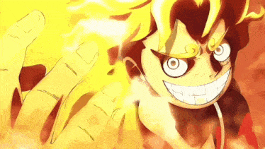 a close up of a cartoon character with a big smile