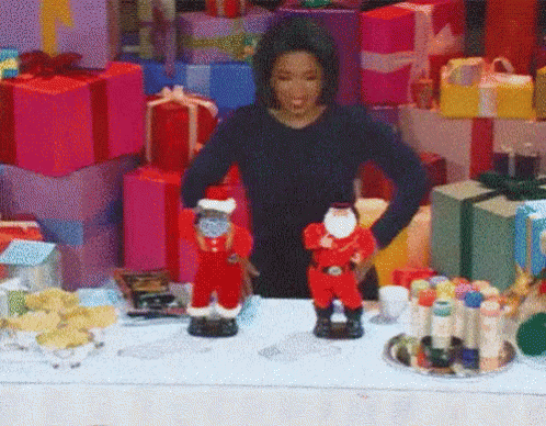 Oprah Christmas GIF - Oprah Christmas Santa GIFs