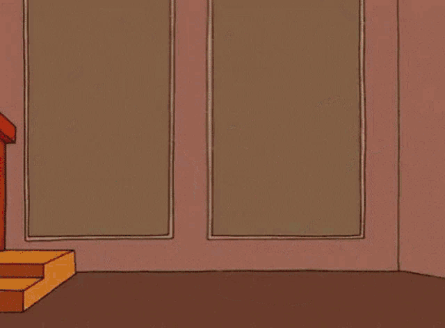 a cartoon of a man breaking through a wall with the words ohhh yeaahh