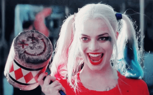 Harley Quinn Tongue GIF - Harley Quinn Tongue Eyebrows GIFs