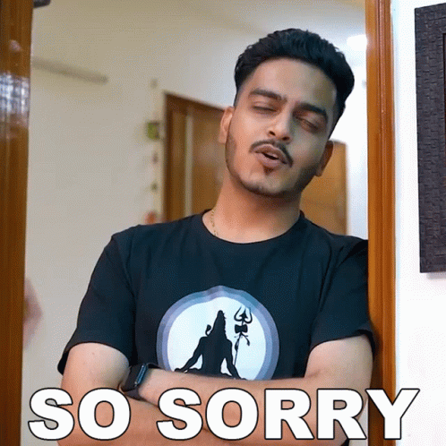 So Sorry Rachit Rojha GIF - So Sorry Rachit Rojha Galti Ho Gayi GIFs