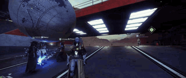 a video game screen shows a man holding a large globe with the name admiral on it