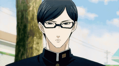 a close up of a man wearing glasses and a uniform .