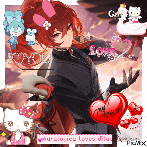 a picture of a boy with a heart that says my heart