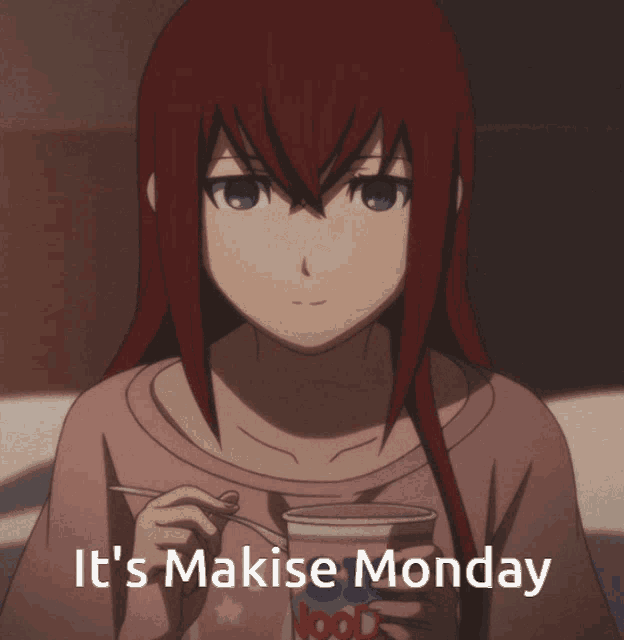 Makise Kurisu Steins Gate GIF - Makise Kurisu Steins Gate Monday GIFs