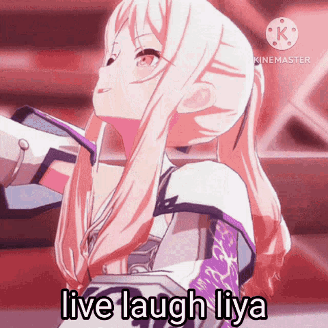 a picture of a girl with the words live laugh liya