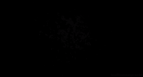 a fireworks display is displayed on a black background with a tumblr link