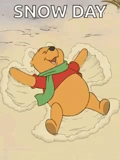 Winnie The Pooh Snow Day GIF - Winnie The Pooh Snow Day GIFs