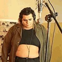 Lady Chokey Recording GIF