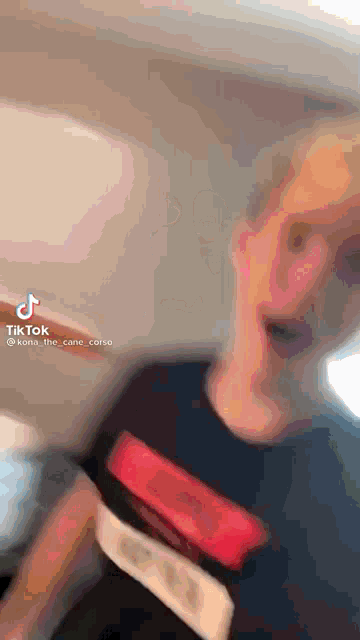 a man 's face is visible in a tik tok video .
