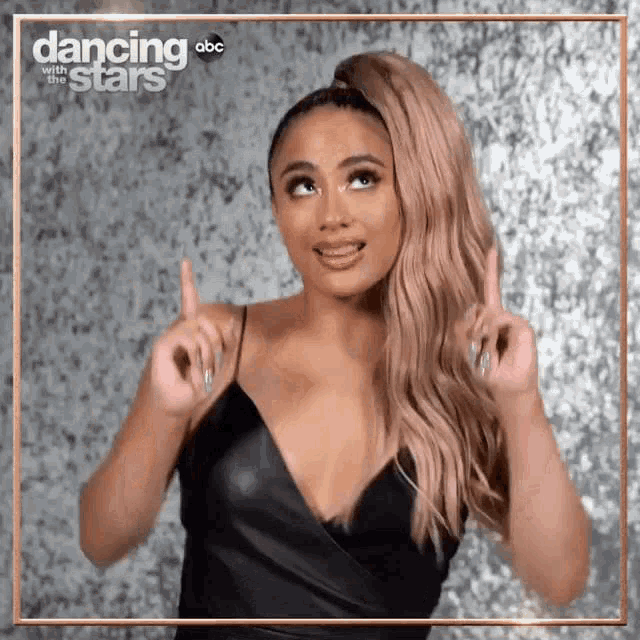 Dwts Ally Brooke GIF - Dwts Ally Brooke Point Up GIFs
