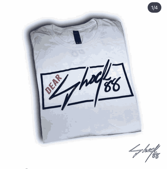 a white t-shirt that says dear shack 88