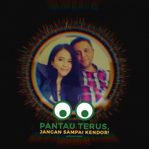 a picture of a man and a woman with the words pantau terus