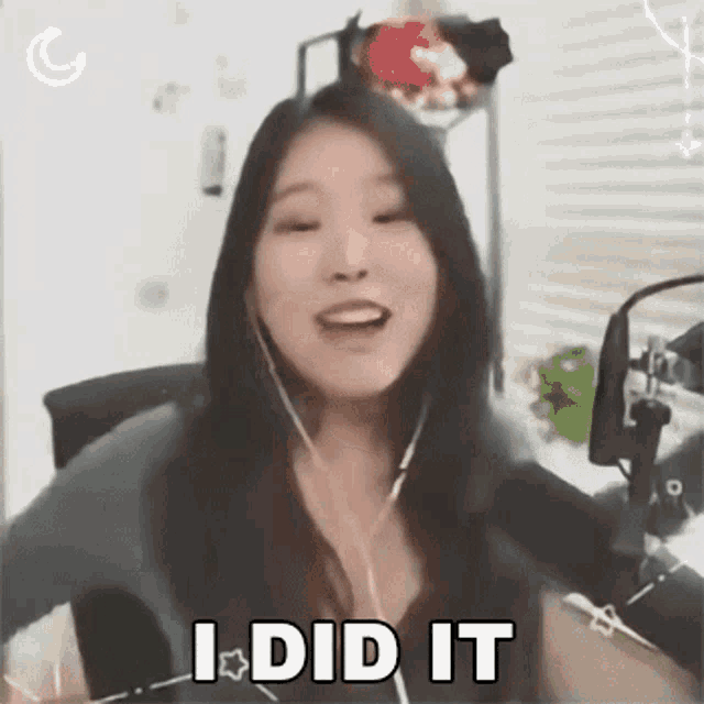 I Did It Jessica Kim GIF - I Did It Jessica Kim I Was Successful GIFs