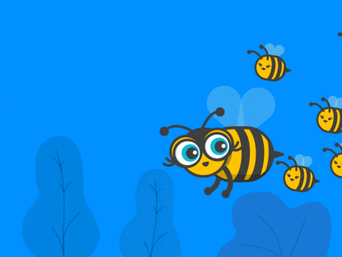 a blue background with bees and the words aphreel 's bad boys on it