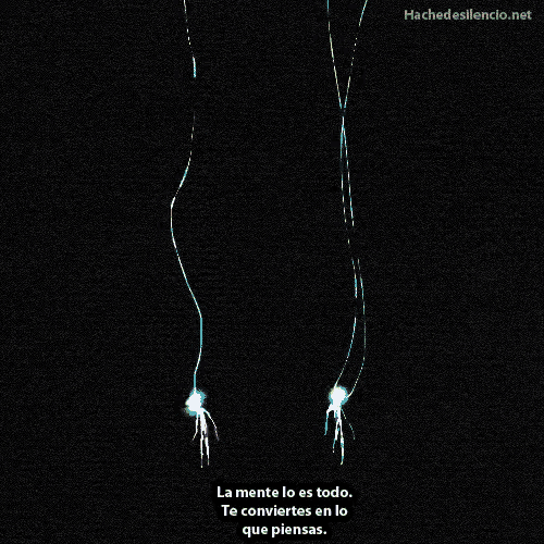 a black background with the words " la mente lo es todo " in white