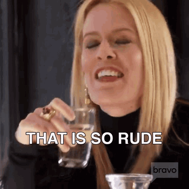 That Is So Rude Real Housewives Of New York GIF - That Is So Rude Real Housewives Of New York Rhony GIFs