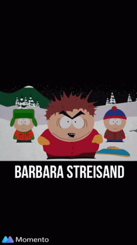Swearing Cartman GIF - Swearing Cartman Barbara Streisand GIFs