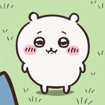 a cartoon of a white bear with a sad face