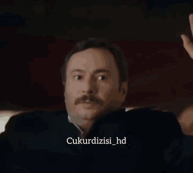 a man with a mustache and a caption that says ' çukurdzisi_hd ' on it