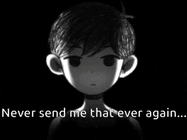 a black and white image of a boy with the words " never send me that ever again "