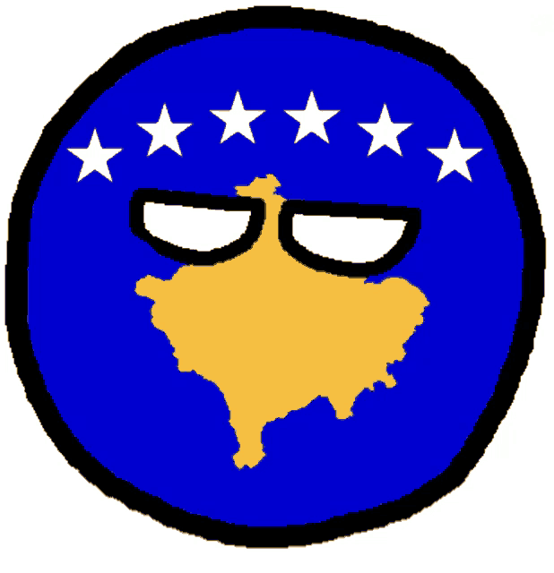 a blue circle with a map and stars on it