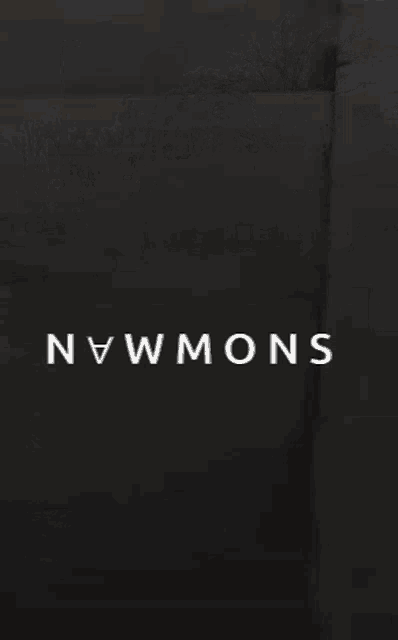 the word snowman is on the black background