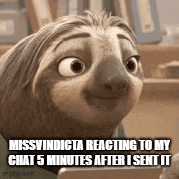 a cartoon sloth is smiling and looking at the camera .