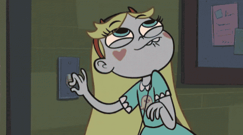 star butterfly from star vs the forces of evil is making a face