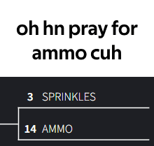 a black and white sign that says oh hn pray for ammo cuh