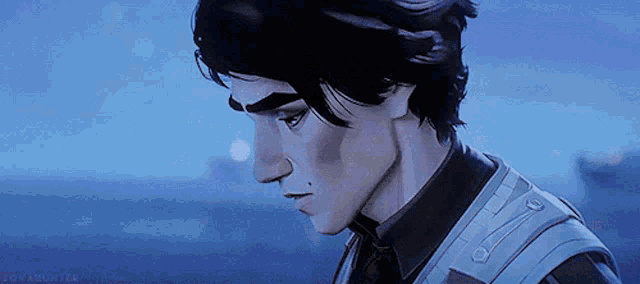 a close up of a man 's face with the words soyahunter visible in the corner