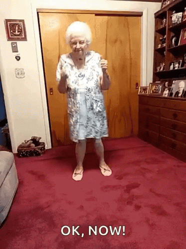 Happy Dance Grandma GIF - Happy Dance Grandma GIFs