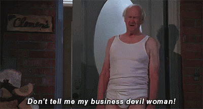 Billy Madison Dont Tell Me My Business GIF - Billy Madison Dont Tell Me My Business Devil Woman GIFs