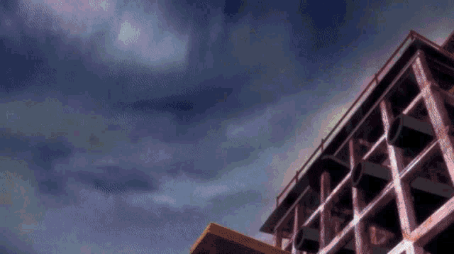 a building with a blue sky in the background