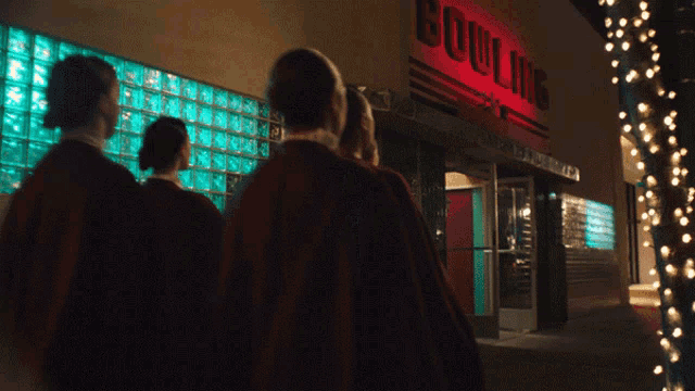 Going Bowling Cult GIF - Going Bowling Cult Walking Past GIFs