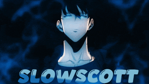a picture of a man with the name slowscott written on it