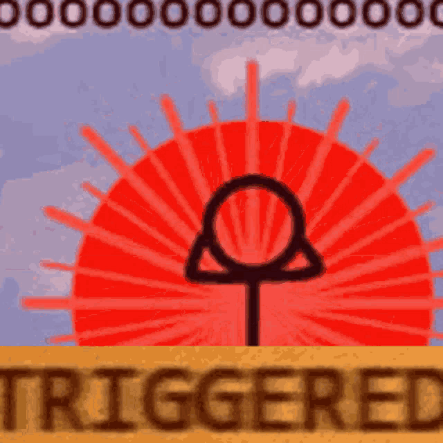 a picture of a sun and the word triggered