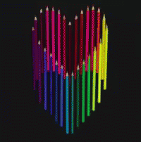 Heart Rainbow GIF - Heart Rainbow Love GIFs